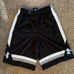 Black under armour basketball shorts